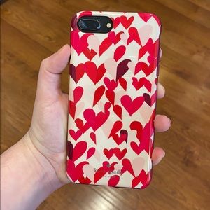 Kate Spade Hearts iPhone 8 Plus Phone Case 💞